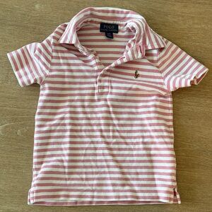 Polo by Ralph Lauren Red & White Striped Kids Polo